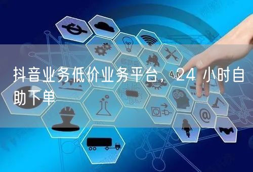 抖音业务低价业务平台，24 小时自助下单