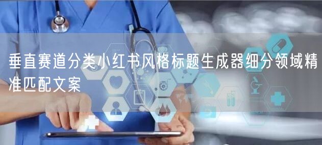 垂直赛道分类小红书风格标题生成器细分领域精准匹配文案
