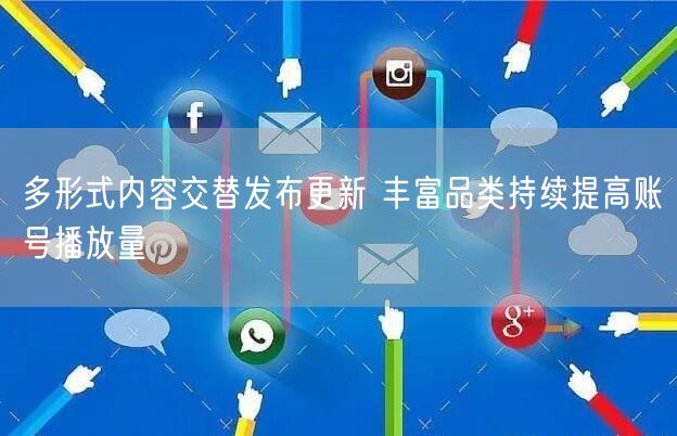 多形式内容交替发布更新 丰富品类持续提高账号播放量