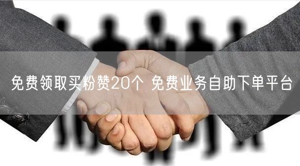 免费领取买粉赞20个 免费业务自助下单平台