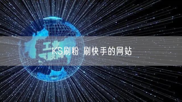 KS刷粉 刷快手的网站