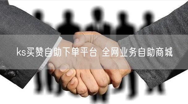 ks买赞自助下单平台 全网业务自助商城